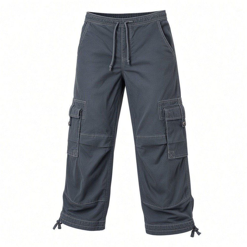 Prana Breathe Cargo Pants Womens 10 Gray Contrast Stitch Crop Capri 20 Inseam